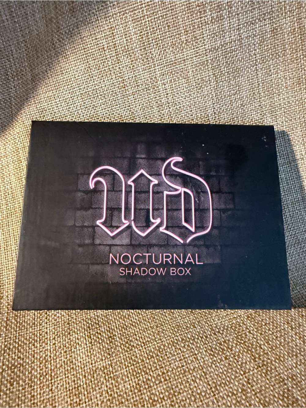 Urban Decay Nocturnal Shadow Box Palette - Black & Pink Neon Logo
